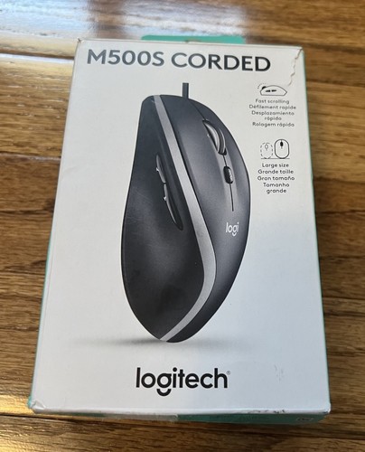 Open Box Logitech M500s Advanced Corded Mouse with High Precision DPI Switch USB - Picture 1 of 3