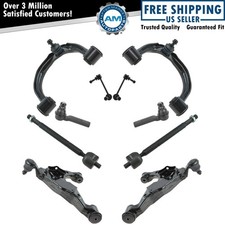 Front Control Arm Ball Joint Sway Link Tie Rod Steering Suspension Kit Set 10pc