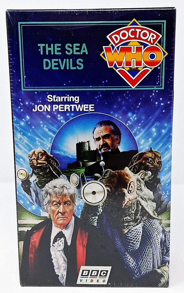 Doctor Who The Sea Devils VHS 2 Tape Box Set New Old Stock Factory Sealed - Image 2 of 4