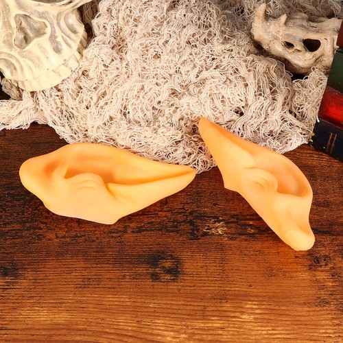 2 Pairs Fake Ear Halloween Ear Decor Fairy Pixie Elf Accessories - Imagen 3 de 11