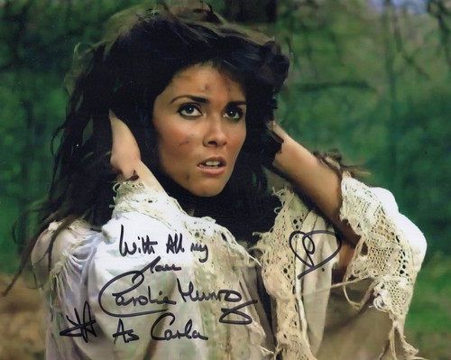 Captain Kronos horror movie 8x10 photo signed by actress Caroline Munro