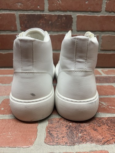 ALDO ‘ALPHA’ White Faux Leather Lace Up Hi Top Platform Sneakers Men’s Size 10 - Bild 7 von 8