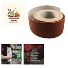 3 Inch X 50 Foot 80 Grit  Loop Felt Backed Ready-to-Cut Cloth Sanding Roll fo...