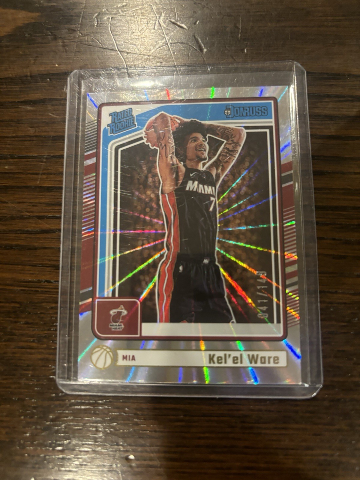 2024-25 Panini Donruss - Rated Rookie Kel'el Ware #221 Holo Laser /149 (RC)