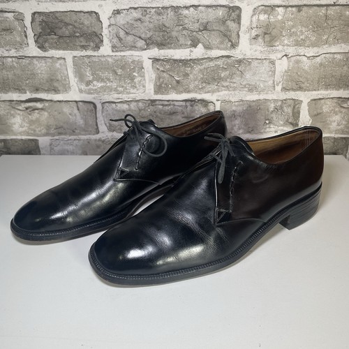 Mens Barker Black Leather Shoes Oxford Formal Leather Shoes - Size 8