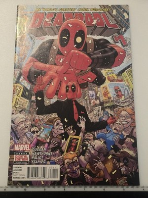 DEADPOOL #1 Vol 5 -Signed- Fabian NICIEZA LTD: 223/225 parade Times Square W/COA