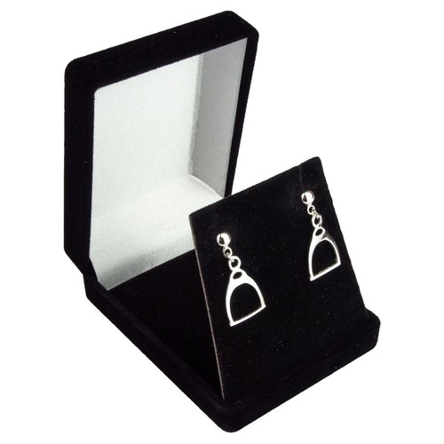 Pendientes de tachuelas colgantes de plata esterlina 925 LaTisoro -... - Imagen 6 de 8