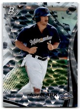 2017 Bowman Platinum Top Prospects Ice Trent Clark Milwaukee Brewers #TP-TCL