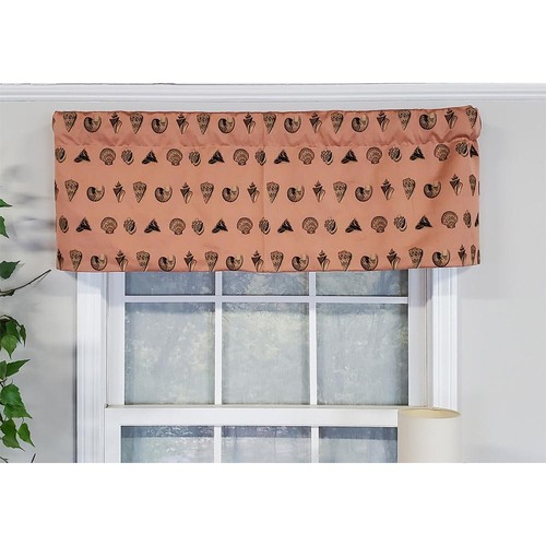 RLF Home Classic Seascape Tailored Style Window Valance 50" x 17" Peach - Bild 2 von 4