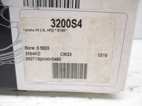 Yamaha V6 2.6L HPDI *Star* Wiseco Piston Kit 3200S4 - Picture 2 of 2