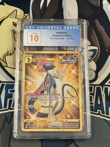 INTELEON Evolving Skies Holo Secret Rare #227 CGC Pristine 10 Pokemon
