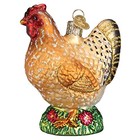 Old World Christmas Spring Chicken Bird Glass Tree Ornament 16115 FREE BOX New