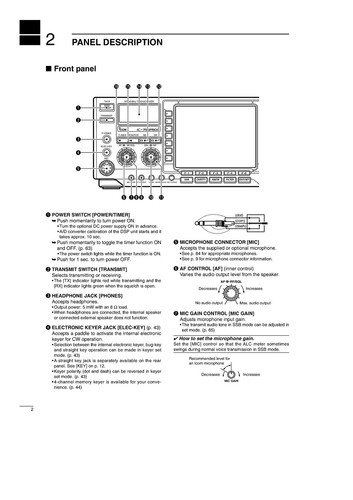 ICOM IC-756PROII HF/50 MHz Transceiver Instruction Manual WIRE BOUND, JACKET - Picture 3 of 8