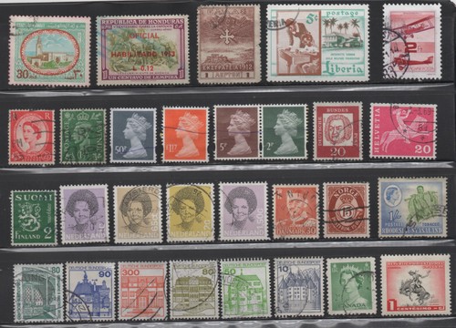 56 World Wide All Different Mint & Used Stamps Collection Lot #68 - 第 1/2 張圖片