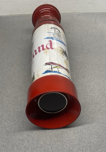 Vintage Walt Disney Productions Tin Toy Telescope~ Works~ Red White - Picture 12 of 12