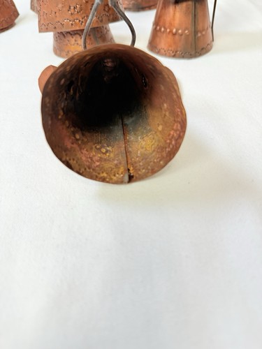 Primitive gestanzte braune Dose 8-teilig rostig rustikal Weihnachtskrippe - Bild 9 von 9