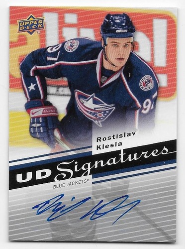 07/08 UPPER DECK SERIES 2 UD SIGNATURES AUTOGRAPH Rostislav Klesla #UDSRK