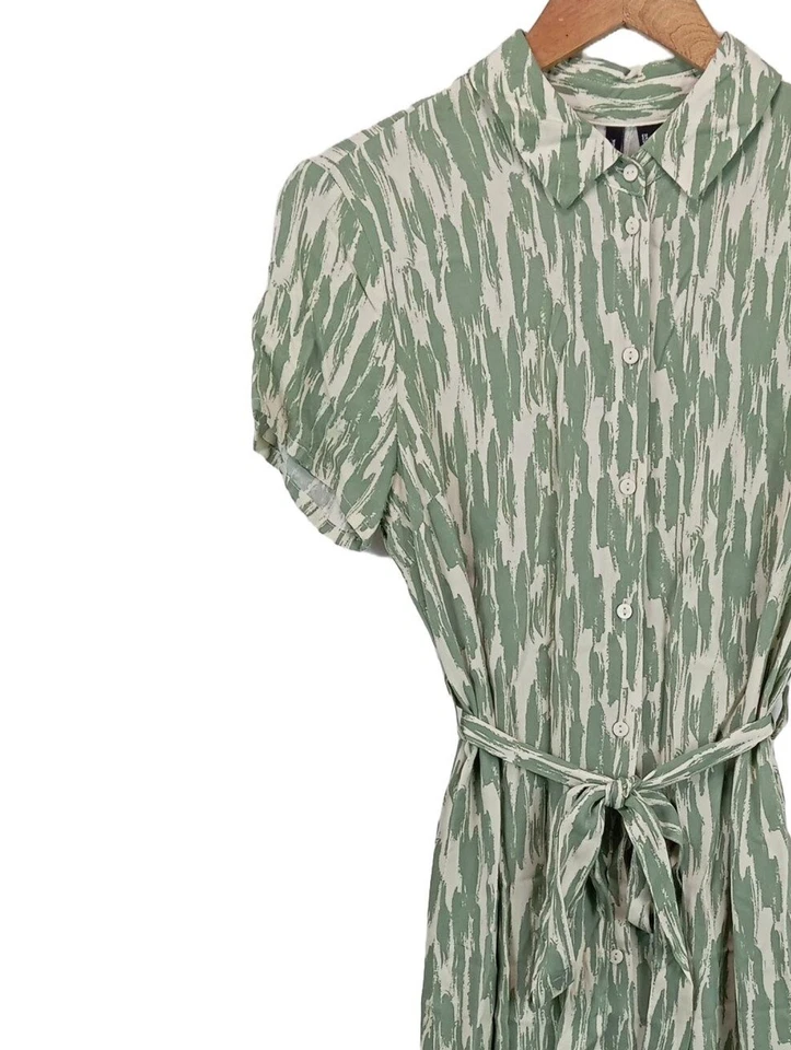 VERO MODA Vestido tipo blusón Mujeres Vestido Talla EU 36 caqui-blanco puro - Imagen 3 de 4