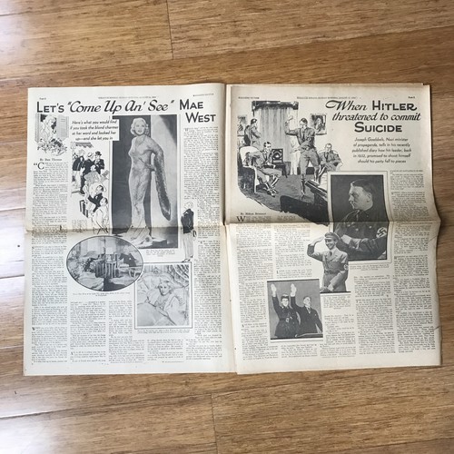 Sunday Magazine Syracuse Herald Newspaper August 12, 1934 - Picture 3 of 6