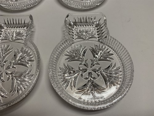 VTG 8 Crystal Coasters Unique Pattern Sip & Smoke Type - Picture 2 of 3