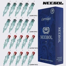 20 Mixed Professional Sterile Tattoo Needle Cartridges Size RL RM