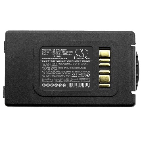 Batería para Datalogic 94ACC0046 94ACC0048 BT-0016 Skorpio X3 X4 6800mAh 25.16Wh - Imagen 5 de 5