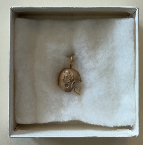 SELTEN RARITÄT - 1989 DENVER BRONCOS - altes Logo - 14k Gold Helm Charm