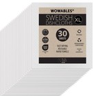 Wowables XL Swedish Dishcloths, 30 Reusable Eco Cleaning Cloths, 11" x 10", U...