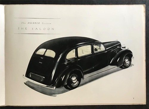 Humber Snipe & Sixteeen Limousine LF Auto Verkaufsprospekt 1938 - Bild 3 von 9