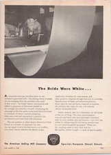 Armco Original 1946 Print Ad Aluminum Steel American Rolling Mill