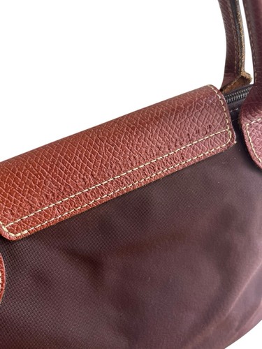 Vintage Longchamp Paris Les Pliages kleine Tasche braun Made in France - Bild 15 von 24
