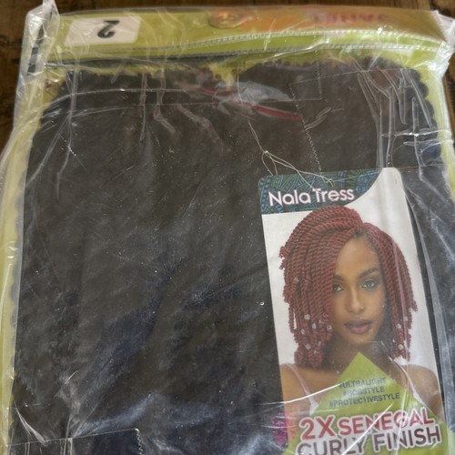 Janet Collection Hair Crochet Braids 2X Senegal Curly Finish 8” BLACK COLOR - Picture 5 of 7