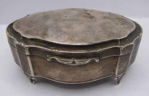 Birmingham 1919 Sterling Silver Trinket / Jewellery Box