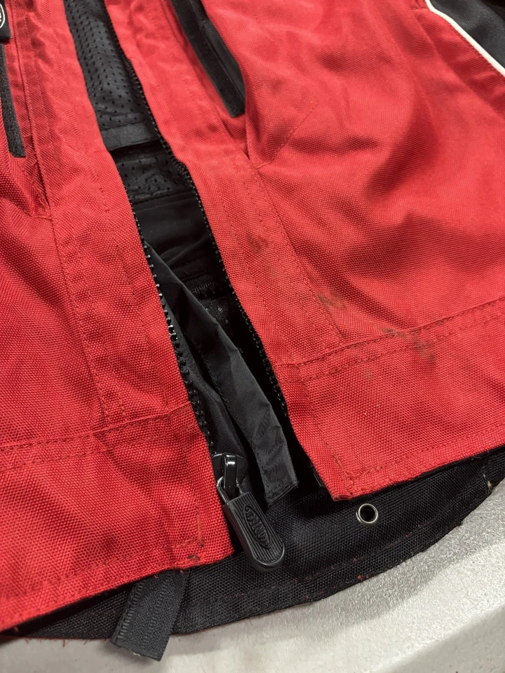 Chaqueta de motocicleta blindada deportiva Cortech GX para hombre roja y negra talla XL 46 Foto 3 de 4