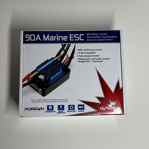 Dynamite 90A Water Cooled For/Rev Brushless Marine ESC Waterproof 2-4S DYNM3870 - Picture 1 of 5