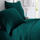 100% Cotton Extra Deep Pocket Sheets 1000 Thread Count - Teal Solid