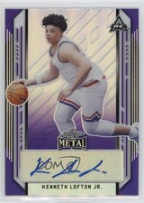 2021-22 Leaf Metal Purple Rainbow /30 Kenneth Lofton Jr #BA-KL1 Auto