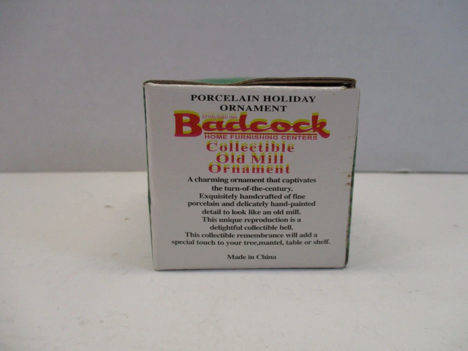 Badcock Coleccionable Antiguo Molino Porcelana Pintado a Mano Adorno Navidad 2001  Foto 3 de 4