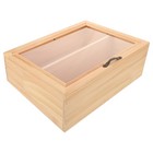 Wood Bread Box For Kitchen Countertop: Double Layer Wooden Breadbox - Vintage