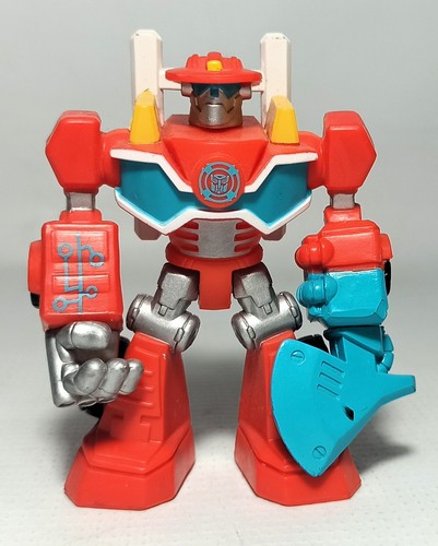 HASBRO 2015 TRANSFORMERS PLAYSKOOL HEROES RESCUE BOTS HEATWAVE FIRE-BOT ROBOT - Picture 1 of 10