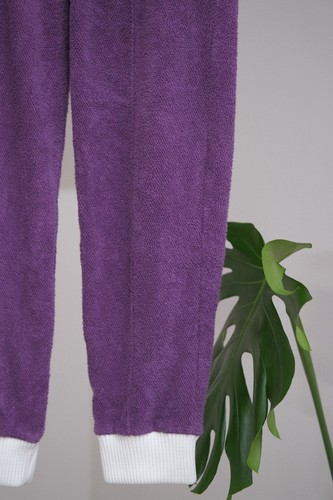 Pantalones deportivos Casablanca de lujo de algodón púrpura para hombre talla M hechos en Italia - Imagen 3 de 17