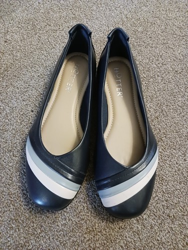 Hotter Schuhe Größe UK 4 Std. Blauer PHOENIX. Neu