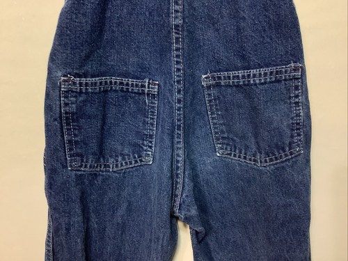 Vintage OSHKOSH B'GOSH Denim Overalls Vestbak Bibs size 4 Made in the USA - Picture 7 of 11
