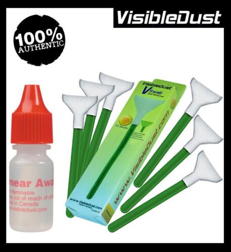 Visible Dust Smear Away Solution + Green MXD Cleaning Swabs for 1.3x Sensor - Foto 1 di 2