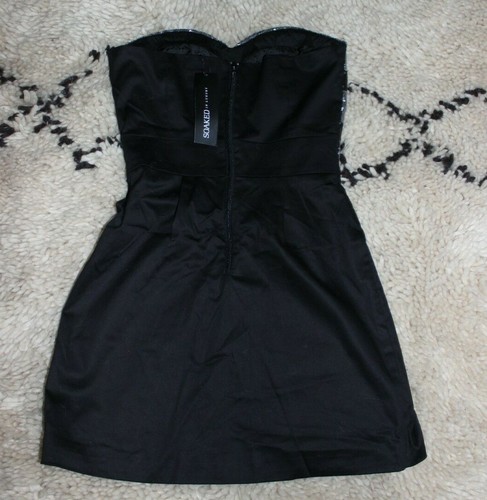 SOAKED IN LUXURY Sequin Details Wrap Bandeau dress Size S - Picture 3 of 5