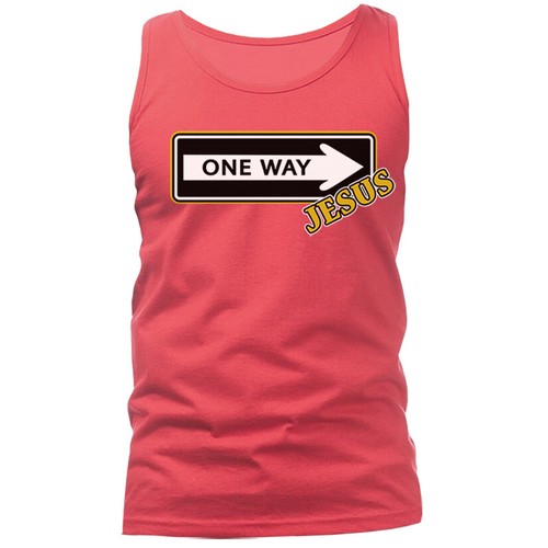 Camiseta sin mangas Jesus One Way Cristiano Religioso Dios Bíblico Iglesia Jesucristo - Imagen 8 de 11