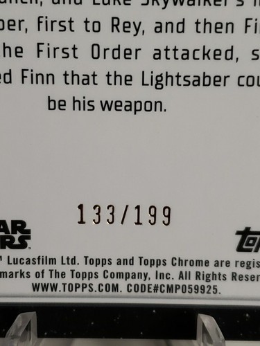 2023 Topps Chrome Star Wars Maz Kanata Aqua Refractor /199 - Picture 3 of 3