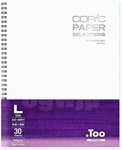 .Too COPIC PAPER SELECTIONS L Size Sketchbook 240x305mm 30 sheets 157g/m2
