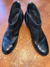 Officine Creative Italia Women’s Leather Ankle Boots Black- Eu37 Us6.5-7 $595