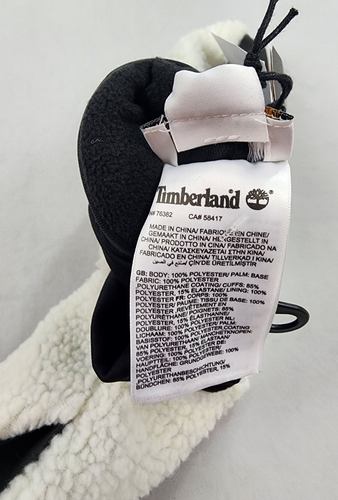 TIMBERLAND Mittens Gloves Womens Small S Medium M Faux Fur High Pile $48 Ladies - Picture 6 of 12